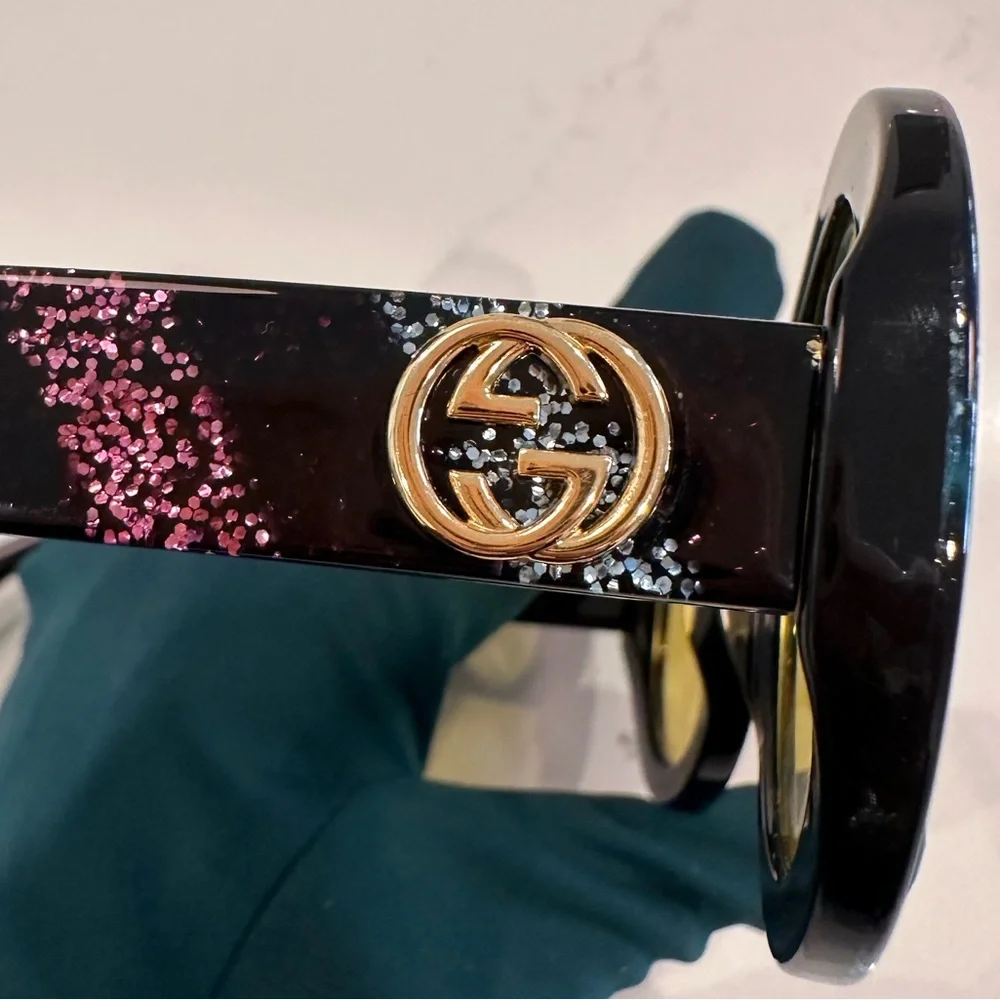 Gucci GG01319S Glitter Sunglasses - Picture 8 of 9